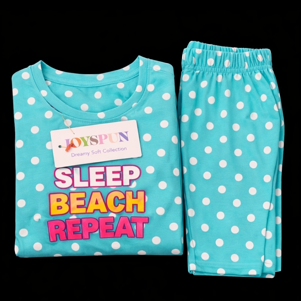 Kids Pajamas - Blue Polka Dot Sleepwear